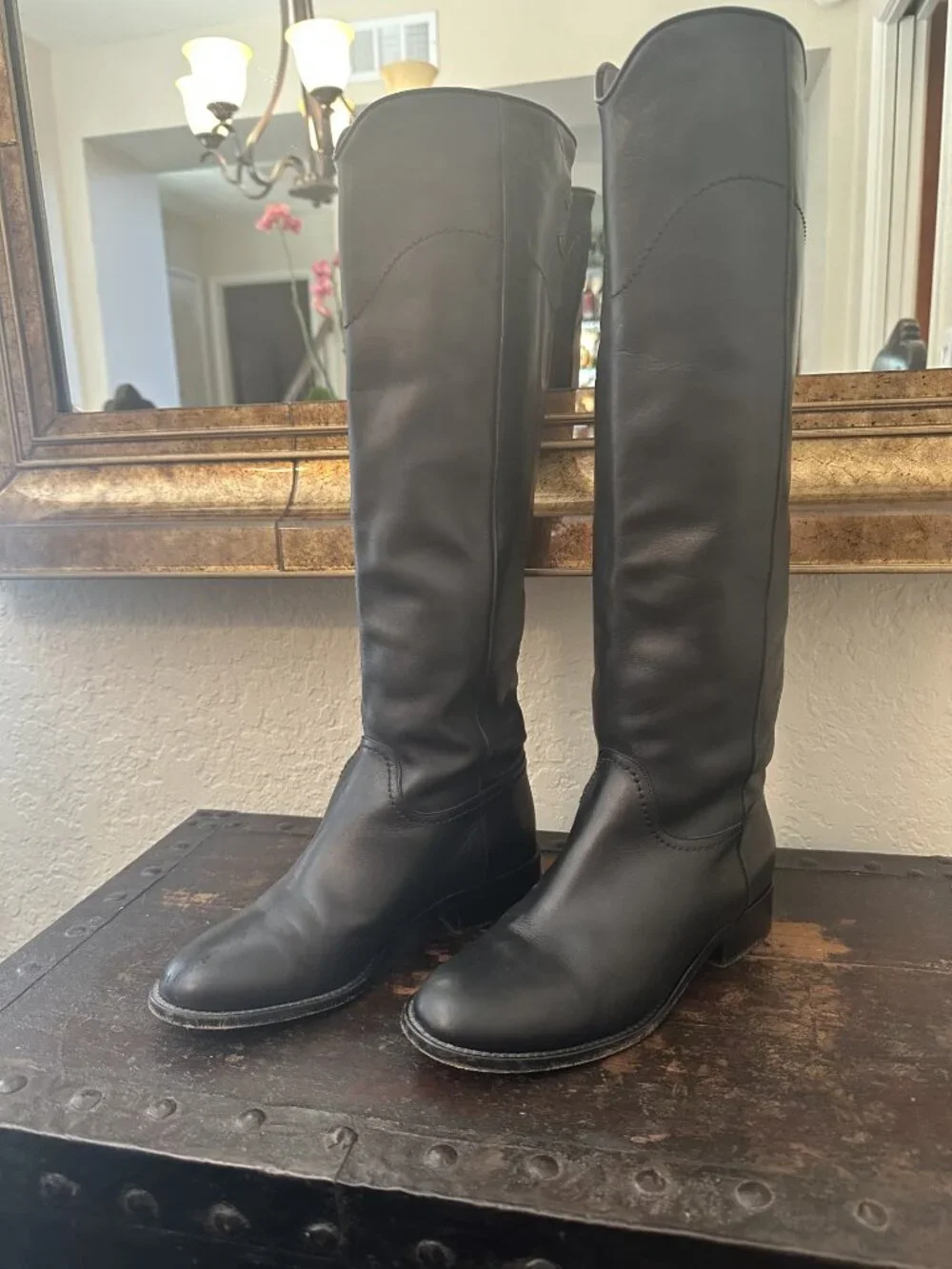 Chanel Long Boots Leather Size 37